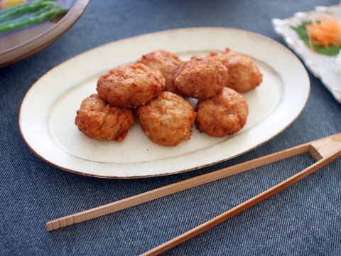 レンコンのすり身揚げ
